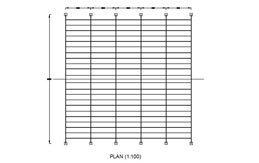 Detail drawing of slab, beam and column in AutoCAD, dwg file, CAD file