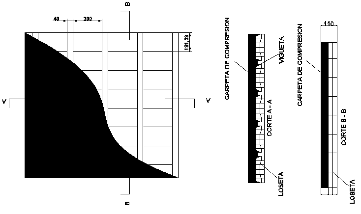Detailed drawing of 2d tile dwg file