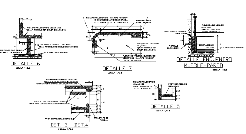 Detailed encuentrd furniture dwg file