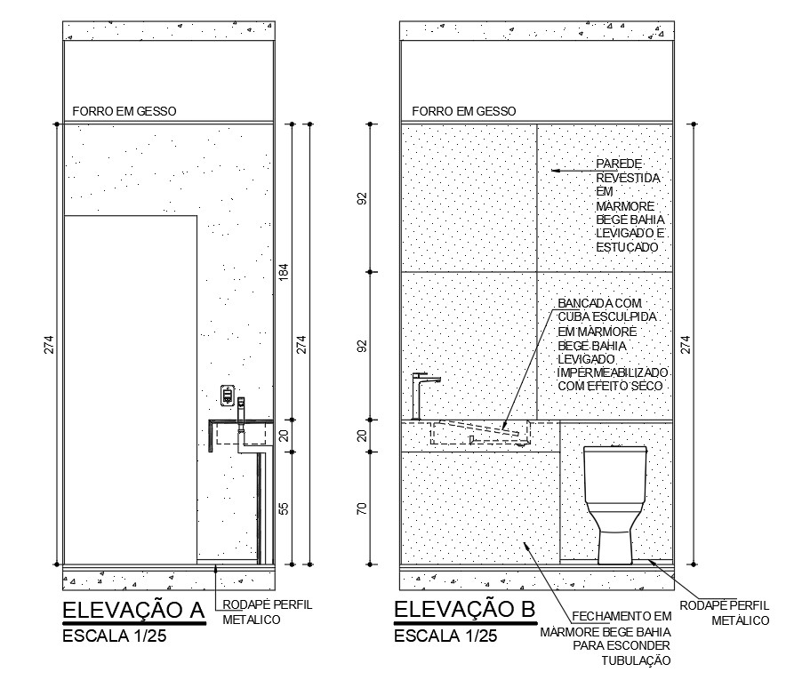 Detailed toilet side elevation drawing provided in this AutoCAD file | Download this 2d AutoCAD drawing file.