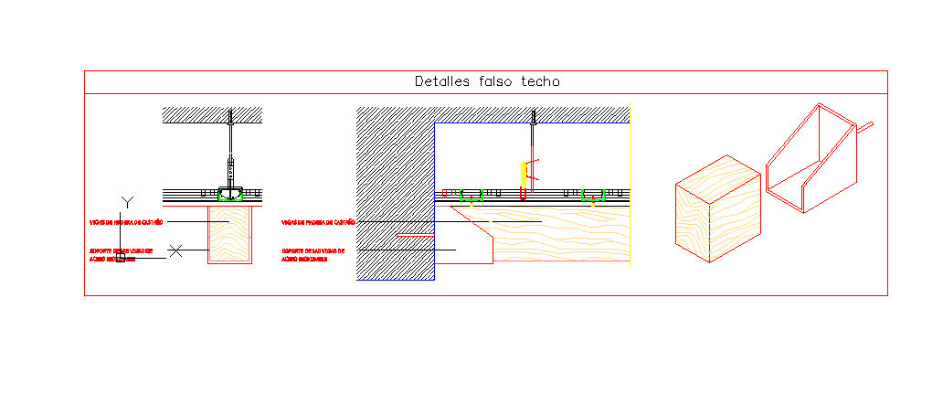 Details of a False Roof Ceiling