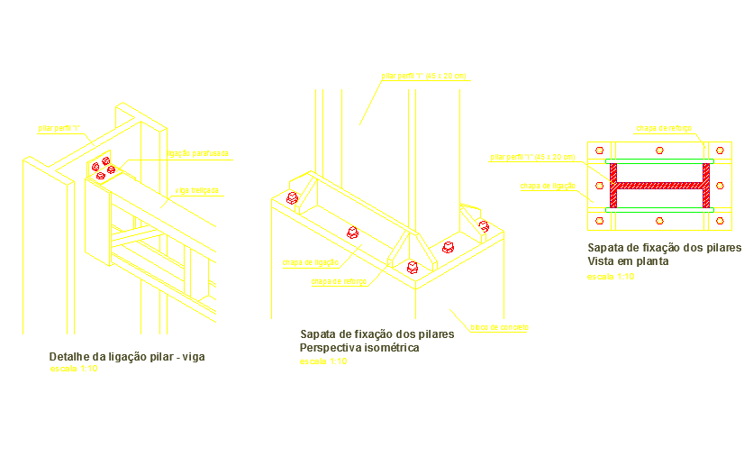 Details of a steel structure