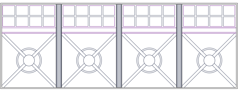 Details of grilling iron work 