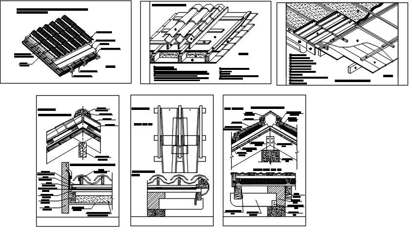 Details of the roof. 