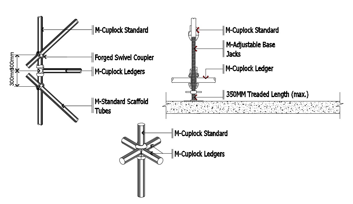 Diagonal Bracing Connection DWG File