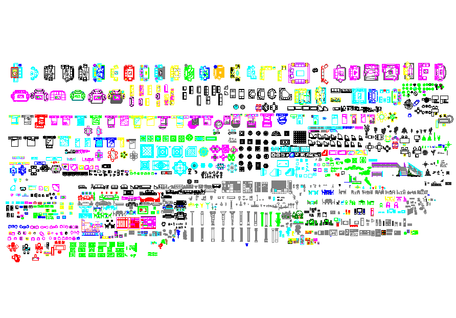Different type of cad Block File