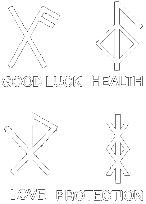 Different Signs of Spirit Symbol Design DWG AutoCAD drawing