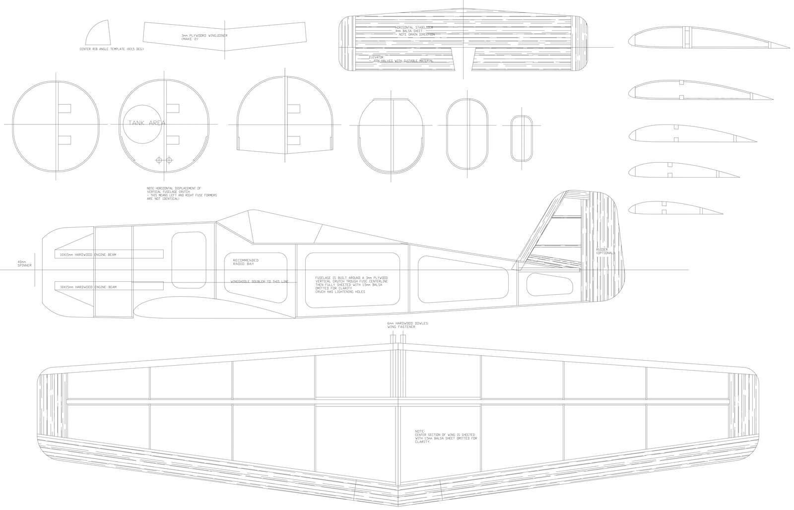 Different types of charter plane design flatpack parts design dwg autocad drawing .