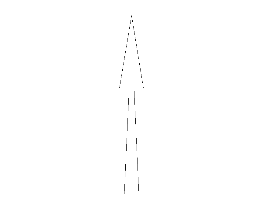 Direction arrow symbol CAD logo 2d view layout file