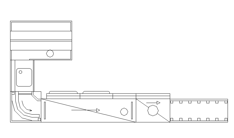 Dish washer plan dwg file 
