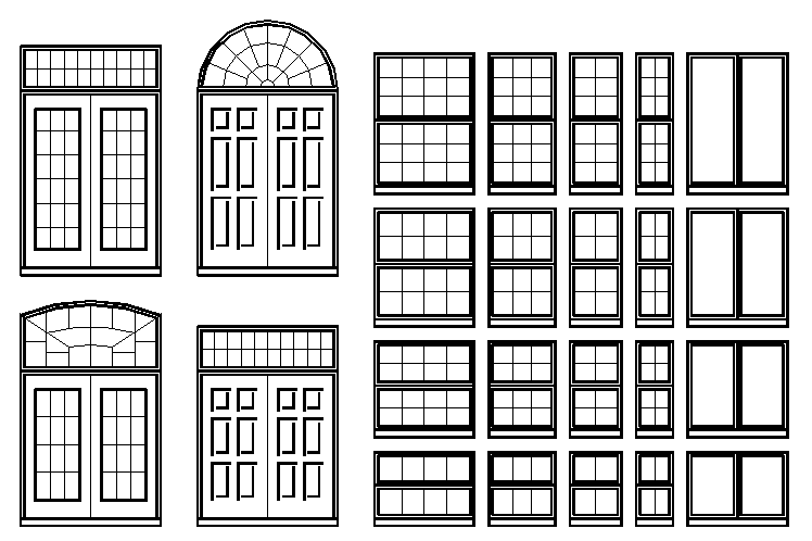 Door & Windows Cad  Block 