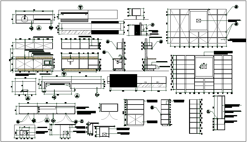 Door & window detail dwg file