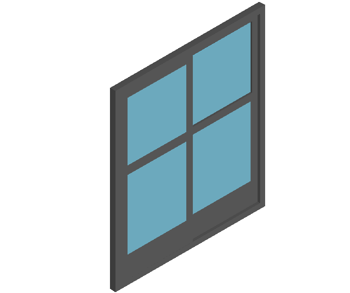 Door 3d view for size of 180x210