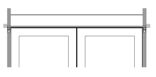 Door Frame Design and Elevation dwg file
