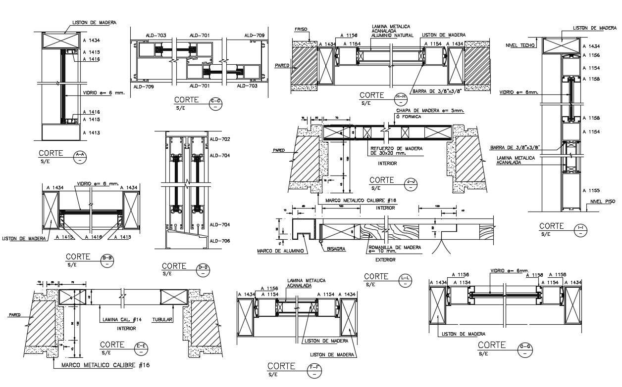 Door Lintel Section DWG File