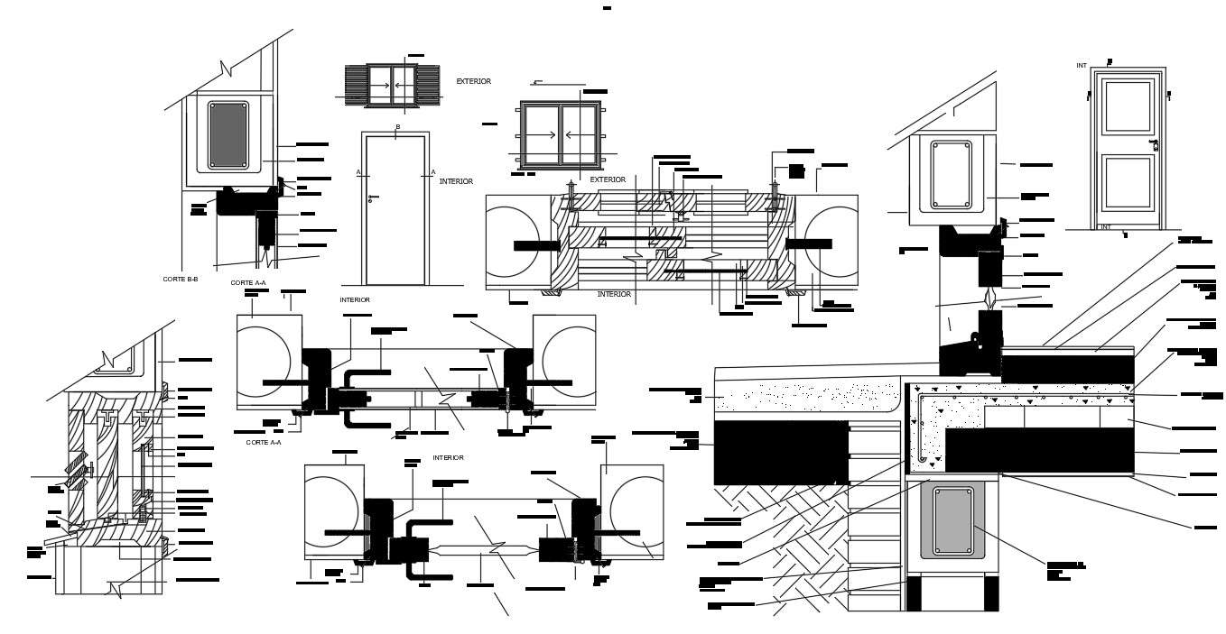 Door Section Detail In AutoCAD File