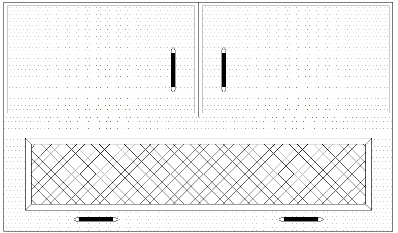 Door details of house cup board design dwg file