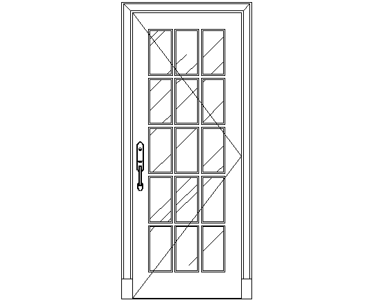 Door elevation details