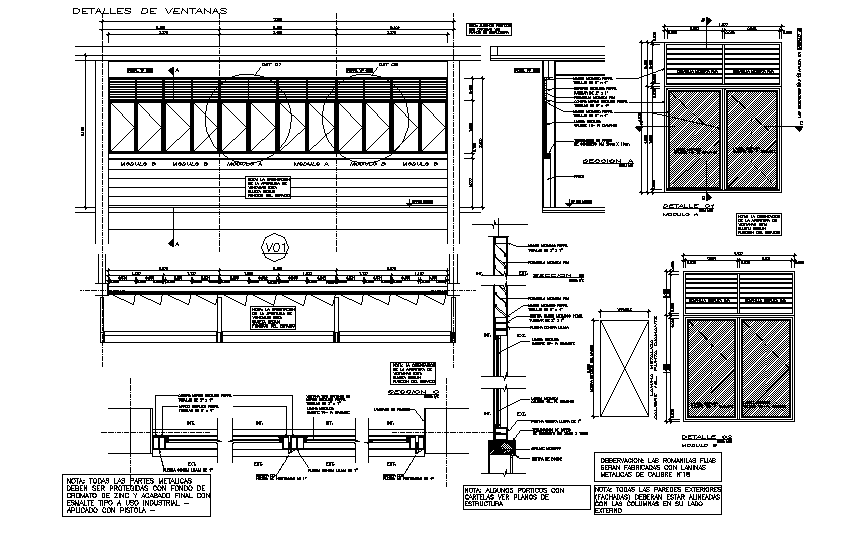Door framing elevation plan detail dwg file