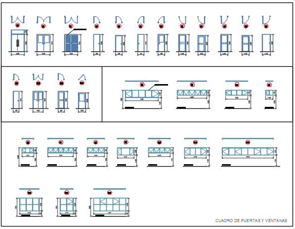 Door framing plan and elevation detail dwg file