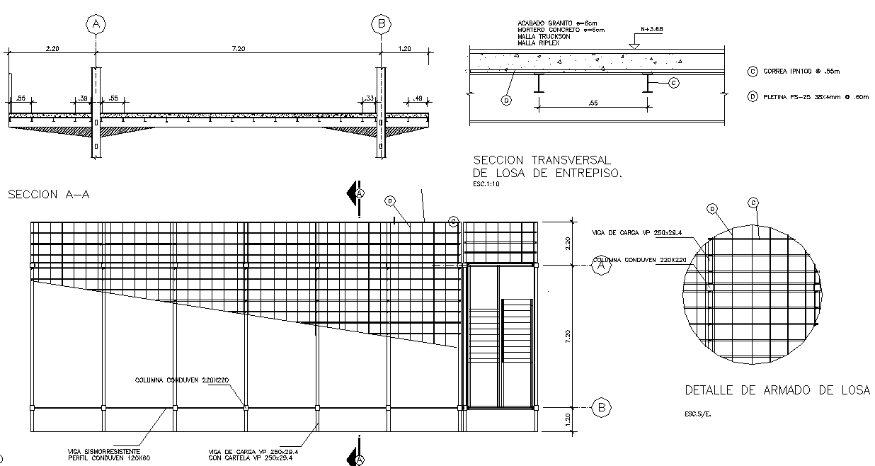 Door plan and elevation detail dwg file