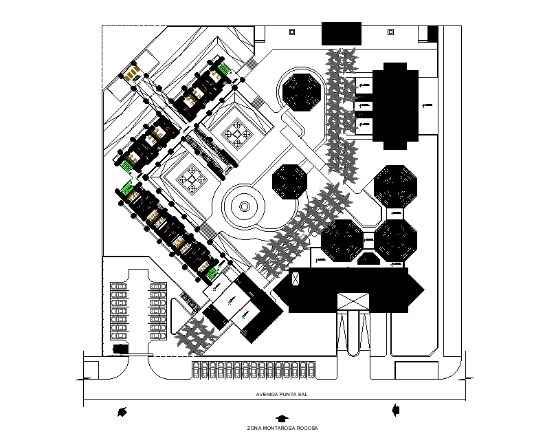 Dorm Triple Layout Plan CAD Drawing DWG File