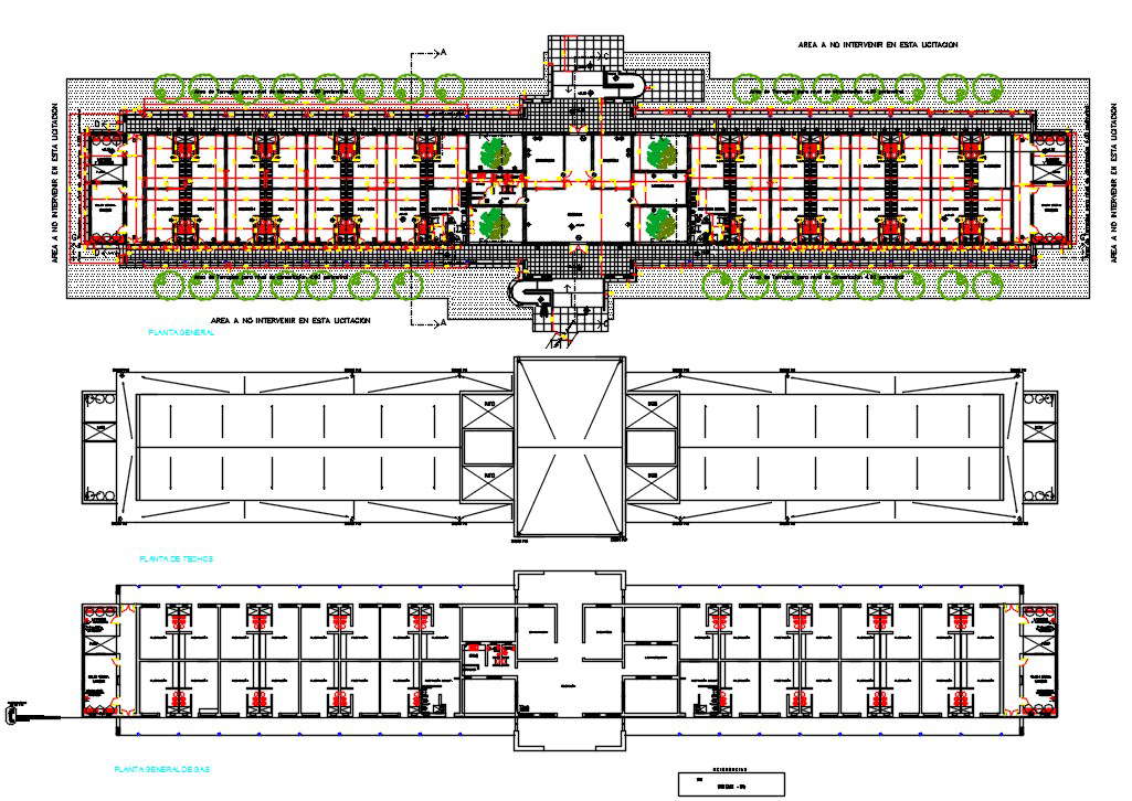 Dormitory Floor Plan With Plumbing Drawing DWG File