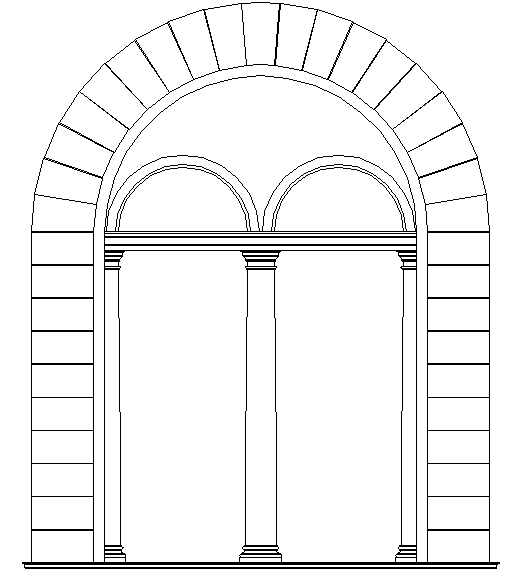 Double corinthian arch 