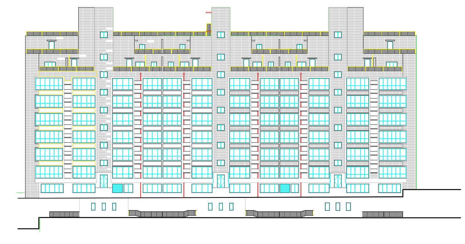 Download Apartment Elevation Design AutoCAD Drawing 