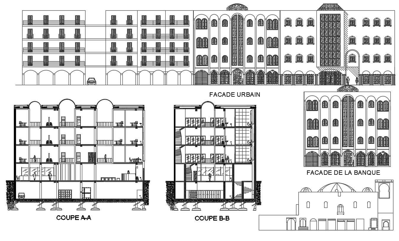 Download Bank design CAD File