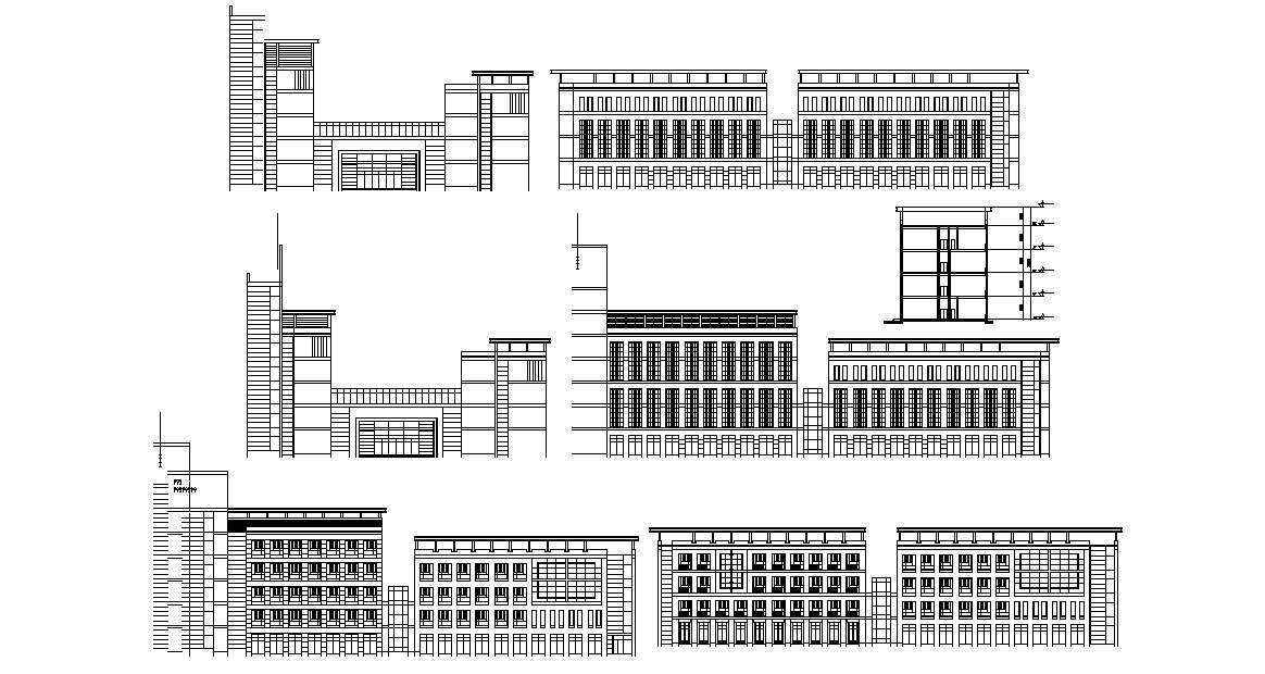 Download Building Elevation and Section Drawing 