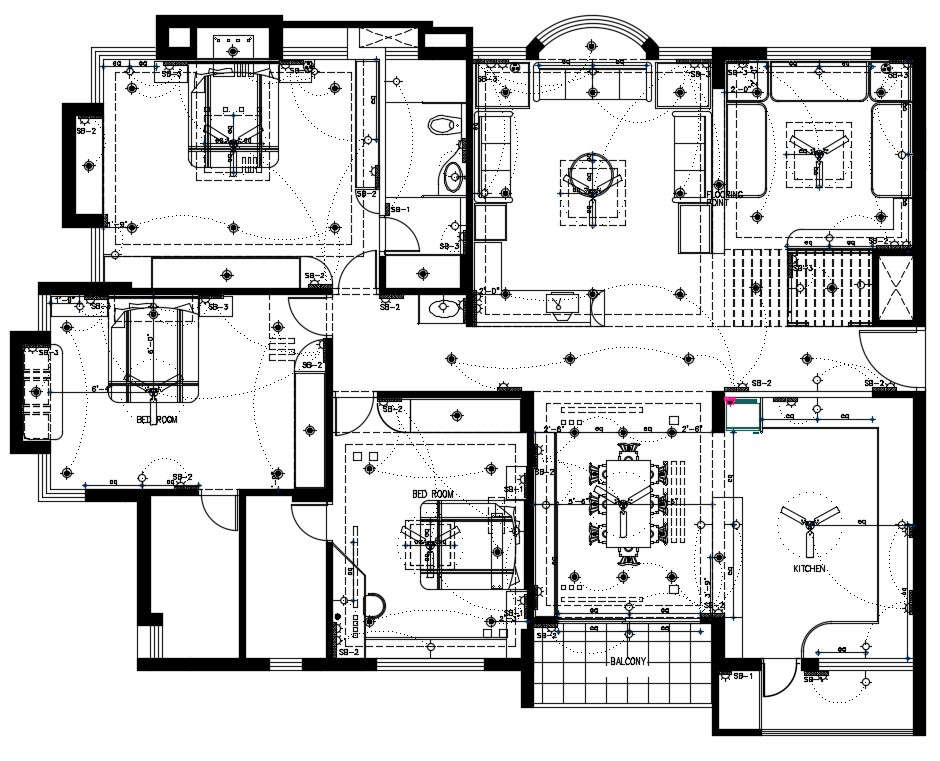 Download Ceiling Electrical Plan