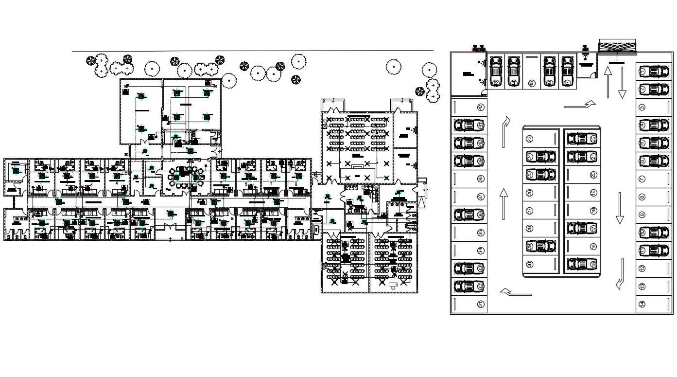 Download Commercial Building CAD Plan 