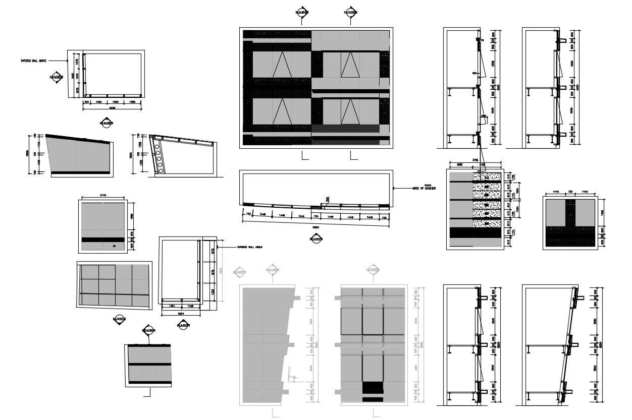 Download External Wall Section AutoCAD File Free