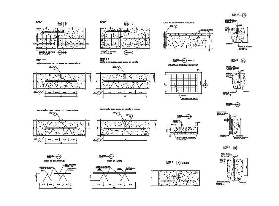 Download Free Concrete Wall Contraction Joint Detail In DWG File