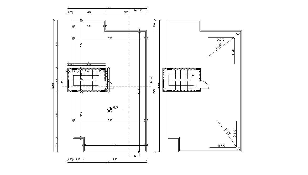 Download Free House terrace Floor Plan DWG File