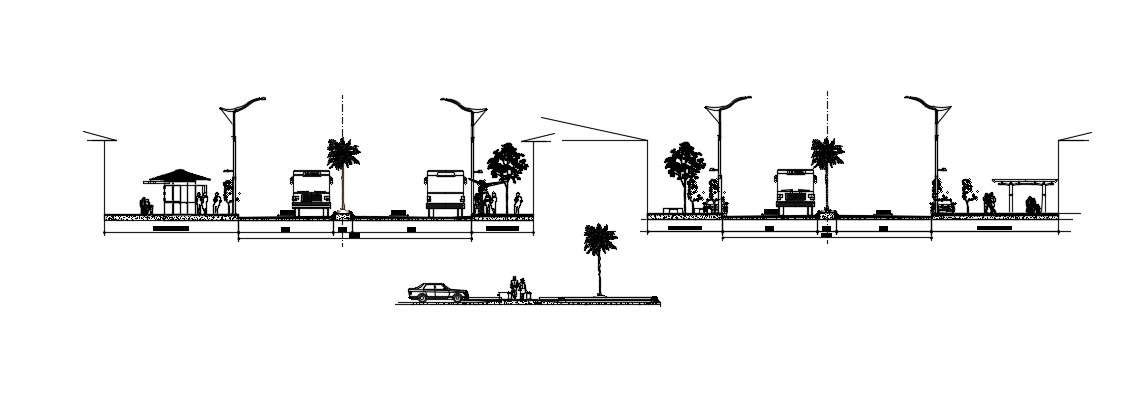 Download Free Street Plan In DWG File