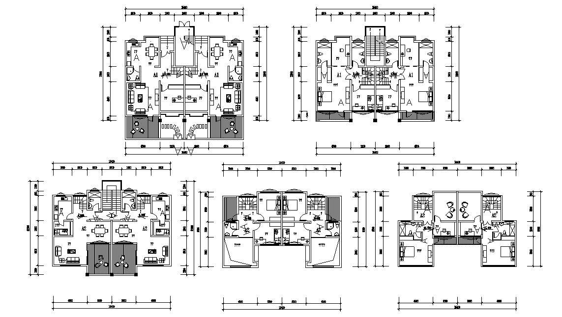 Download Furnished Apartment Dwg File 
