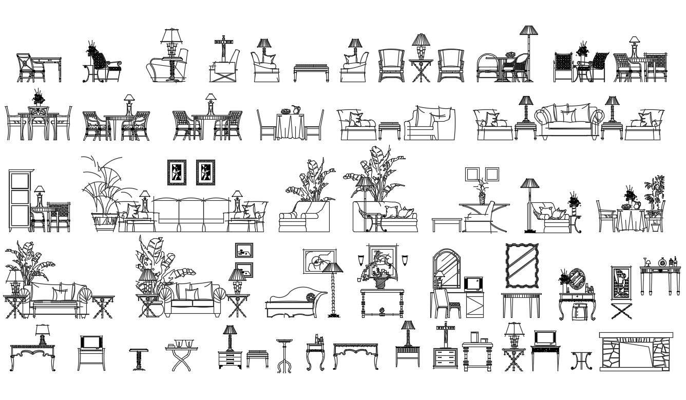 Download Furniture Free CAD Blocks 