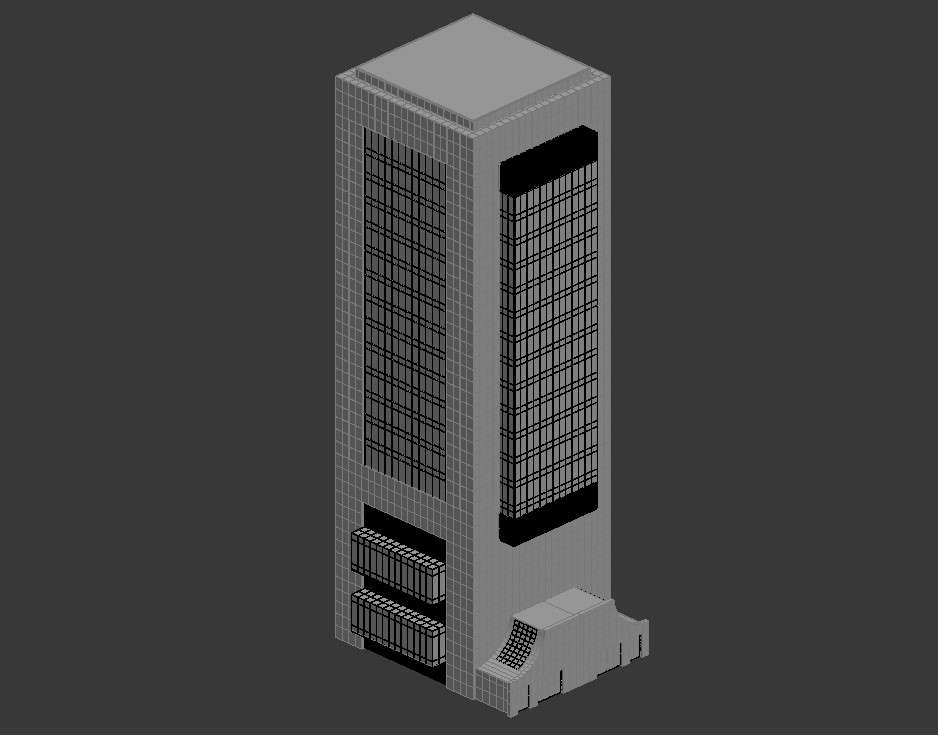 High-Rise Business Building 3D Model Plans in max Format files