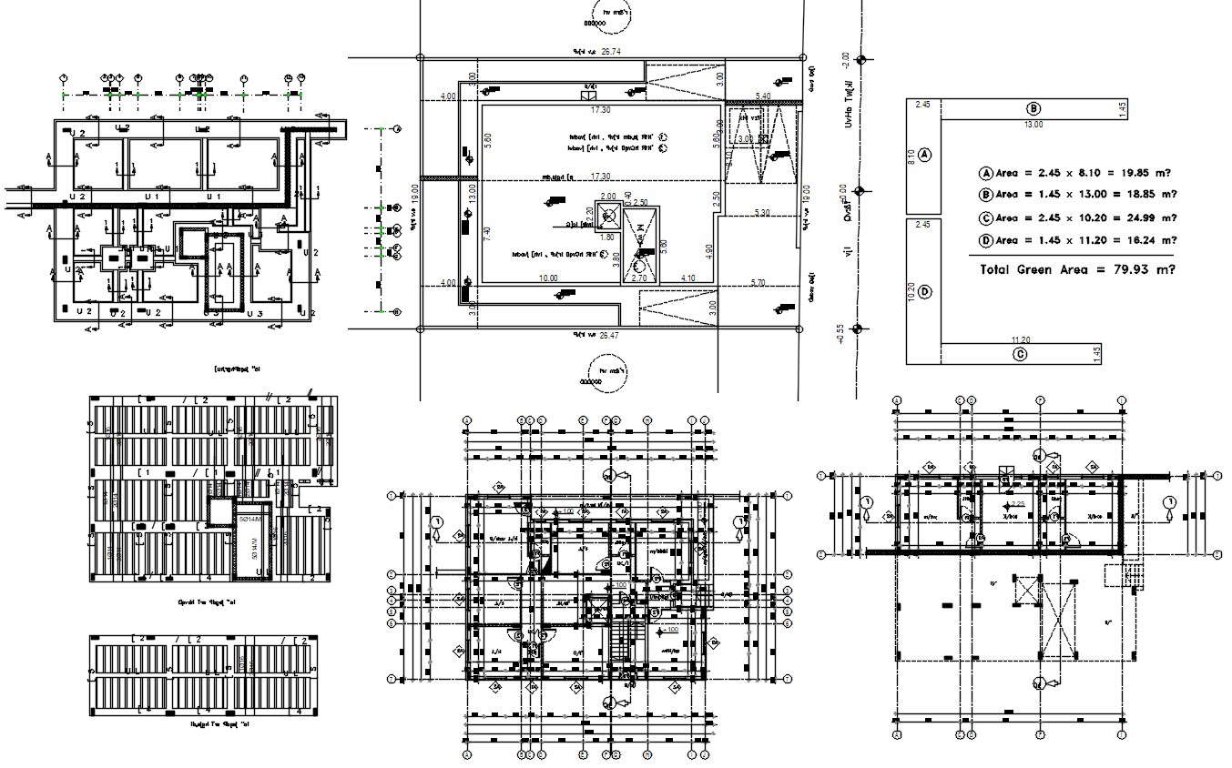 Download House Construction Working Plan DWG File