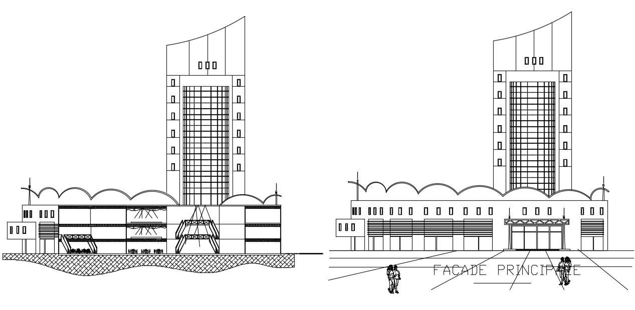 Download Office Elevation CAD Drawing