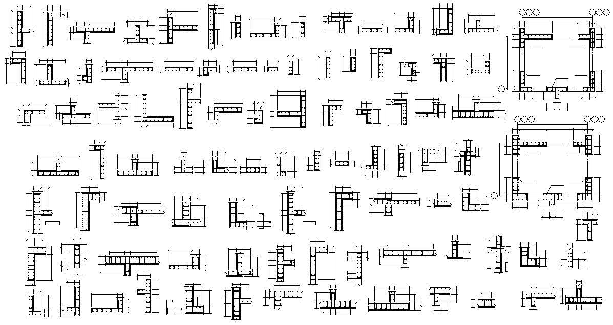 Download RCC Beam and Bar Dwg File 