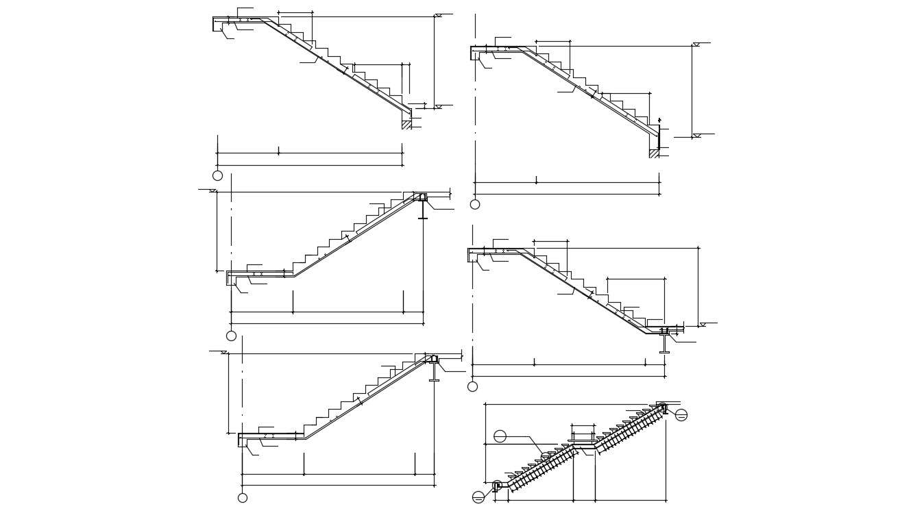AutoCAD staircase free CAD block drawing DWG file