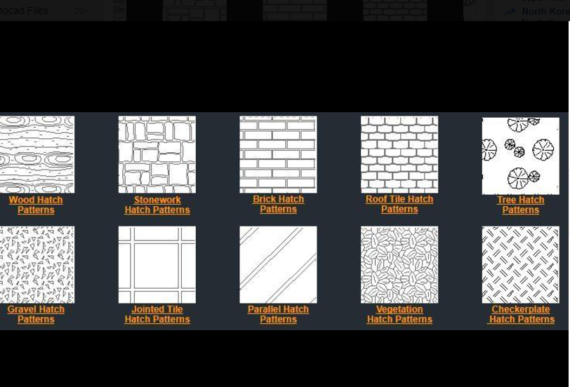 Download free 300 Various type AutoCAD Hatch pattern 