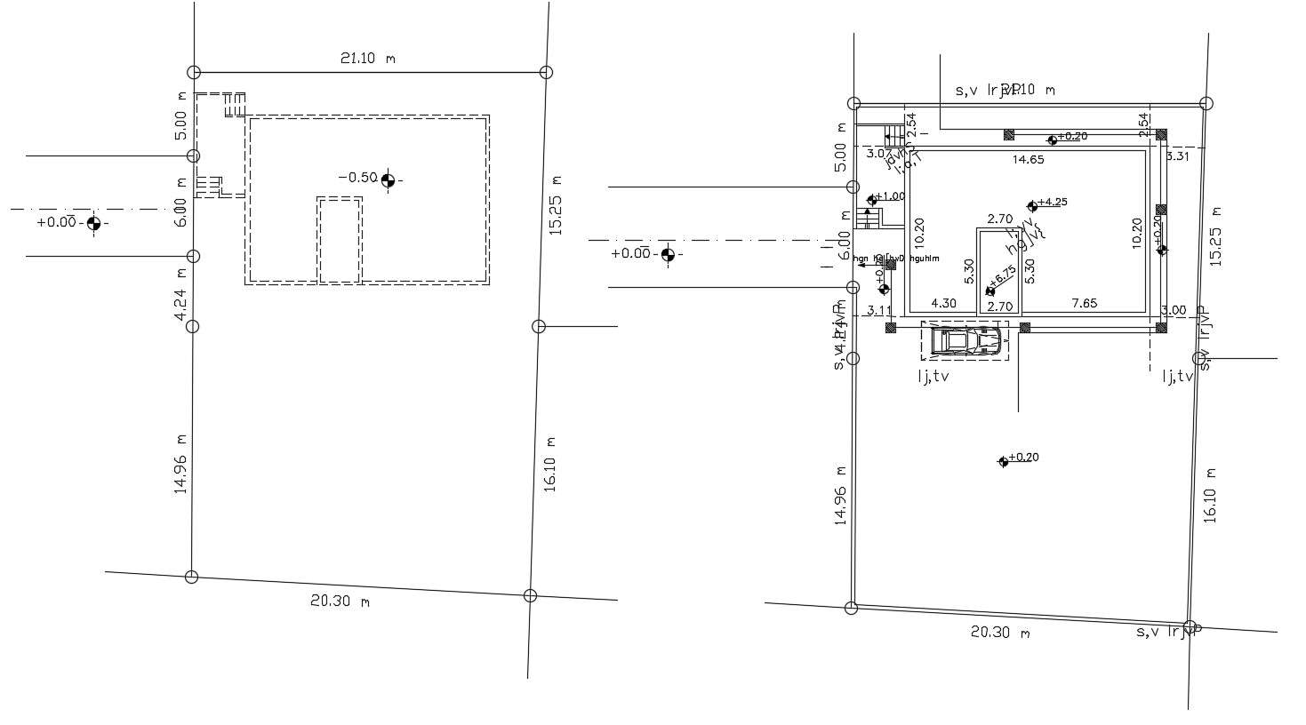 Drawing Of Plot And Building Demarcation Survey 