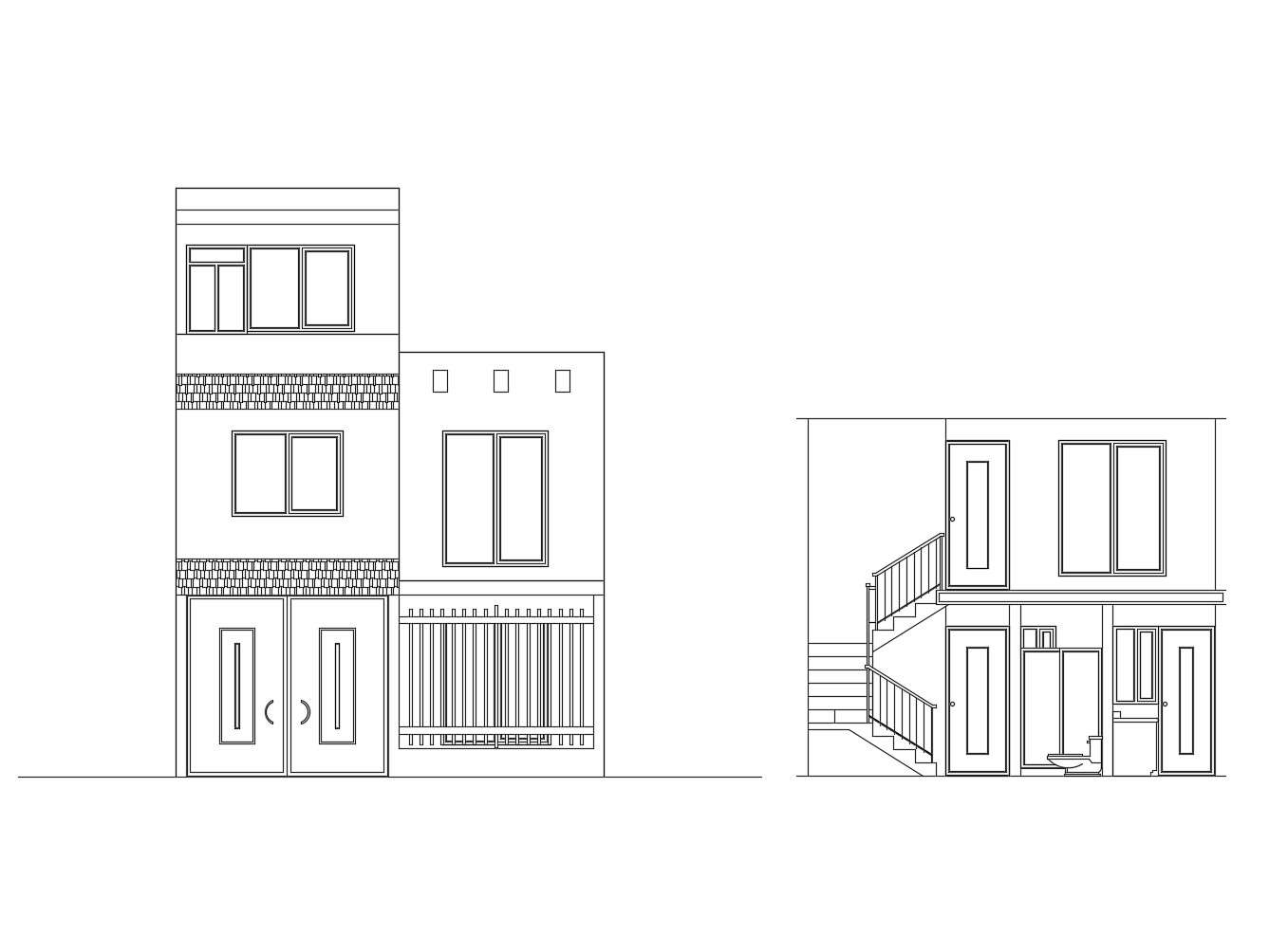 Drawing of 2 storey house in AutoCAD