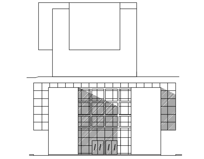 Drawing of Building design in AutoCAD