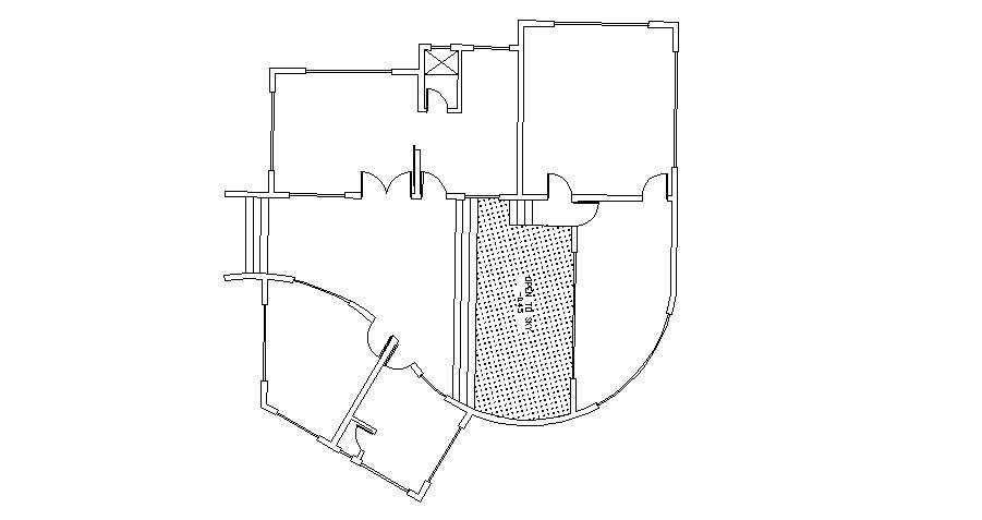 Drawing of House design in autocad