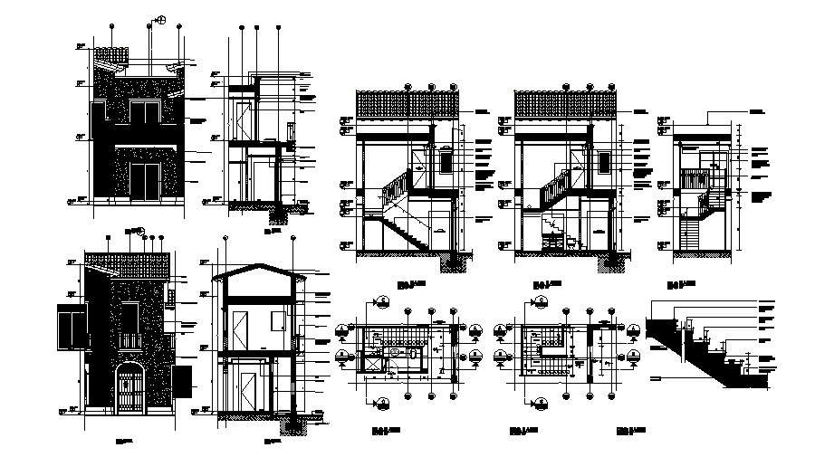 Download Free Staircase Detail In DWG File